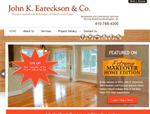 Tablet Screenshot of jkehardwoodflooring.com